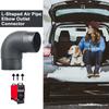Heater Duct Connector - Outlet Exhaust Connector, Air Duct Pipe Elbow Outlet Connector |