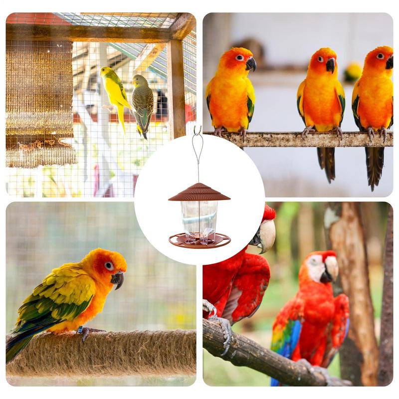 Outdoor Wild Bird Feeder Automatic Garden Bird Feeder Hanger Multi-Purpose Bird Feeder For Patio Fence Courtyard Garden Balcony