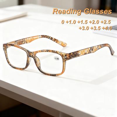Fashionable And Personalized Printed Frame Women'S Reading Glasses Ultra Light Neutral High-Quality Anti Blue Light Glasses