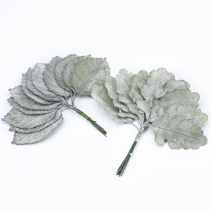 12 Pieces Vases for Home Decoration Accessories Scrapbooking Wedding Decorative Flowers Wreaths Silk Leaves Artificial Plants