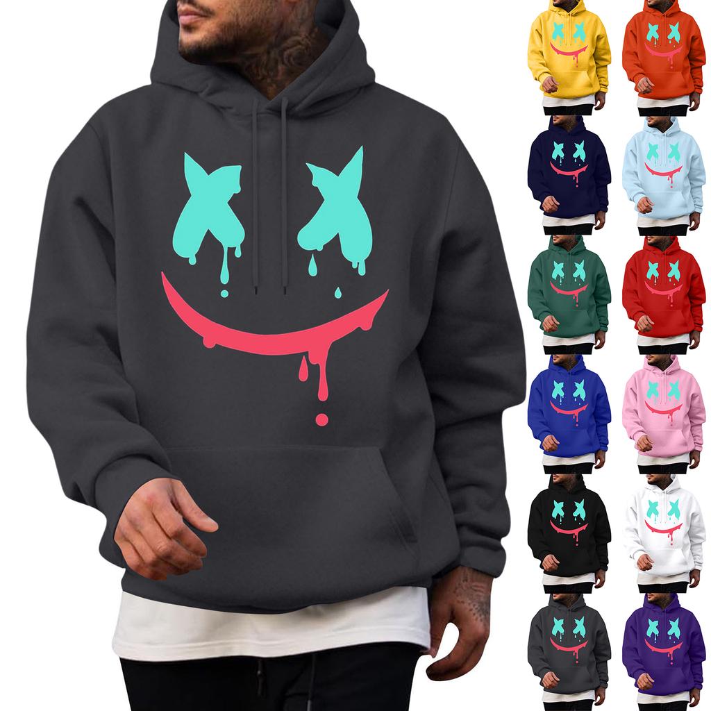 Men's Casual Hoodie Fashion  Sweatshirt With Hood Leisure Tops Teenager Streetwear Fashion Long Sleeve Shirt Warm
