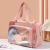 Wet and Dry Separation Toiletry Storage Pouch Large Capacity Clear Toiletry Case  Women