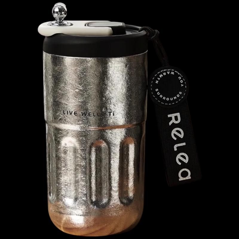 RELEA Pure Titanium Insulated Coffee Mug