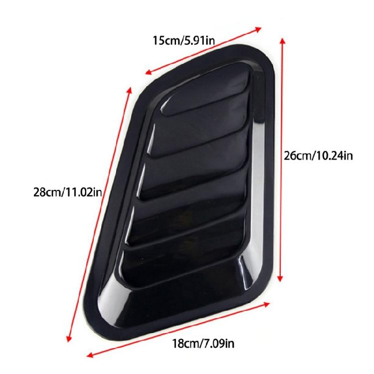 2-pack ABS Dekorativa Bilhuvsventiler Luftintagsskydd Lämpliga för Minskning av Vindhastighet och Förbättring av Fordonsbalans