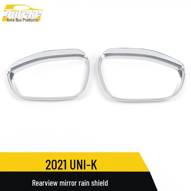 21 UNI-K Rearview Mirror Rain Shield & Decorative Sticker Set