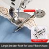 Metal Sewing Machine Presser Foot Adjustable Width Webbing Stitching Presser Foot For Heavy Duty Fabric Crafting Project