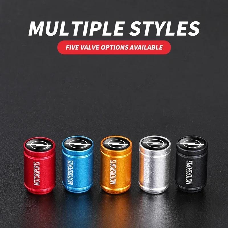Car Accessories 4Pcs Tire Valve Waterproof Dustproof Cap Cover For Opel Astra Insignia Mokka Zafira Corsa Vectra Antara Meriva HV8