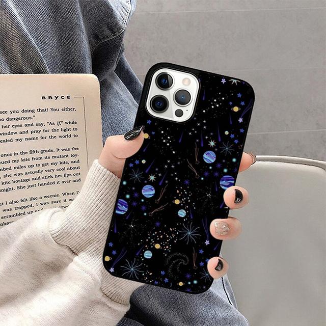 Aesthetic Planet Phone Case For iPhone 17 Air 14 13 12 16Pro Max 15 Plus Max Cover Shell Coque