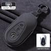 Mercedes-Benz E300L/GLC260/E260L Key Cover with Full Suede and Buckle - Men's Interior Decoration