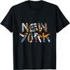 New York Abstraktes Graffiti T-Shirt