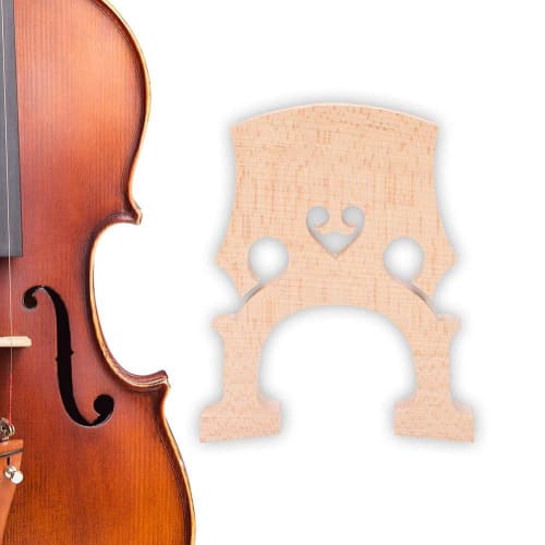 Corrosion-Resistant Cello Bridge, Compact, Easy Installation, for 4/4 Cellos, Wooden (4/4)
