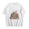 Grinning Cupcake Cartoon T-Shirt - Playful and Funny Unisex Tee