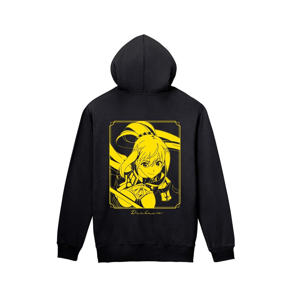 TV Anime "KonoSuba: God's Blessing On This Wonderful World! 3" Darkness Back Print Zip Hoodie, Women's, XL Size
