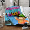 Stumble Guys Flannel Blanket Soft Warm All-Season Throw, Design for Camping, Car Travel, Hiking Sofa, Bed, Office Perfect Gift for Parties