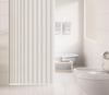 Luxury Bedroom and Bathroom Faux Linen Curtain: Waterproof, Mildew-Proof, Dry/Wet Separation for Shower or Kitchen Partition.