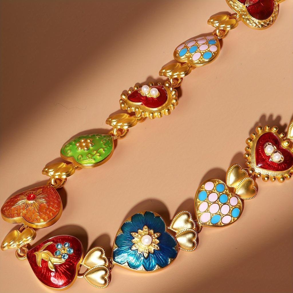 Femei bizantină Medieval Renaștere Îndrăzneț Placat în Gol Costume gros Colier Declarație Bijuterii Colier