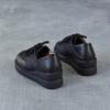 Johnature Genuine Leather Wedges Shoes Versatile Comfortable Soft Soled Lace-up Four Seasons Shoes