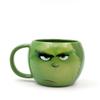 Green Monster Grin Ceramic Coffee Mug - Christmas Gift with English Lettering
