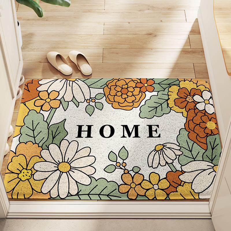 Nordic Floor Mat Entry Door Dirty Sand Dust Removal Wire Ring Household Entrance Non-slip Carpet Mat