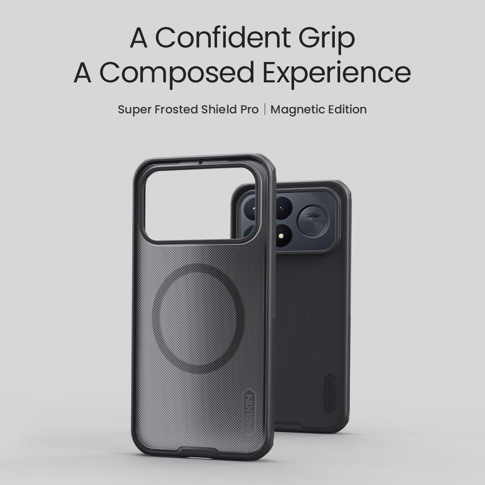 NILLKIN Magnetic Case For Redmi K100 Pro Max Built-in Magnet Airbag Bumper Shockproof CA4002