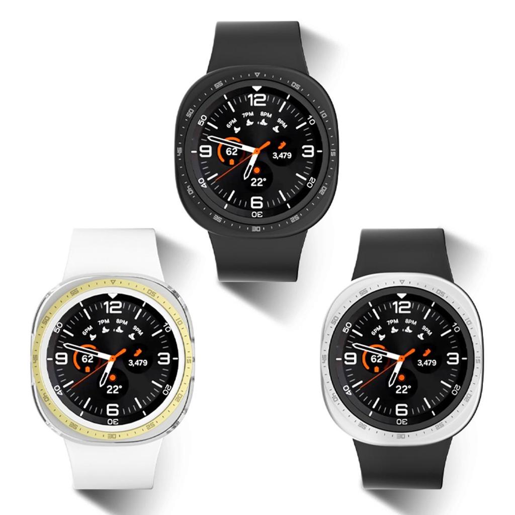 Coque pour Samsung Galaxy Watch 8 44mm Accessoires Protection d'écran Coque Bumper Coque Échelle Creuse Pour Samsung Watch 8 40MM