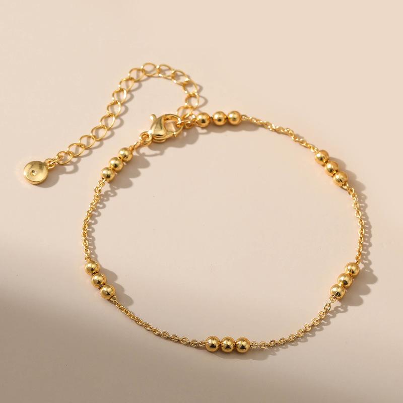 Women Minimalist 18k Gold Plated Adjustable Bracelet