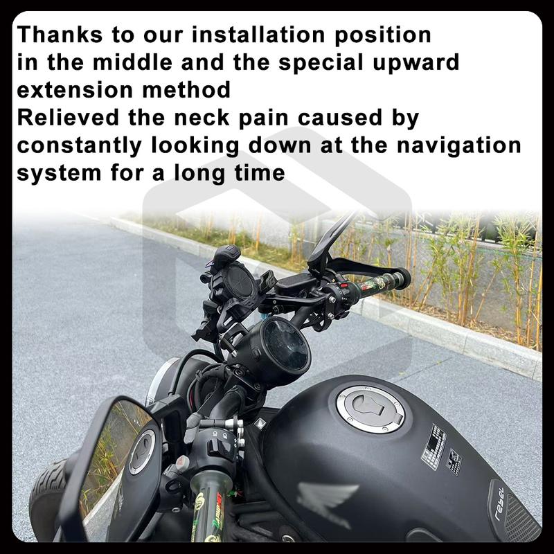 Motorcycles Center-mounted Mobile Phone Stand Navigation Stand for HONDA CM / REBEL 250 500 1100 with Camera Baseplate