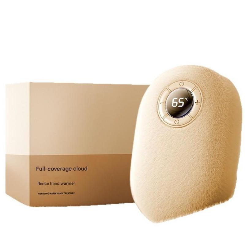 Portable Cordless USB Electric Hand Warmer Fast Heating Plush Shell Heating Pad For Camping Winter Activities