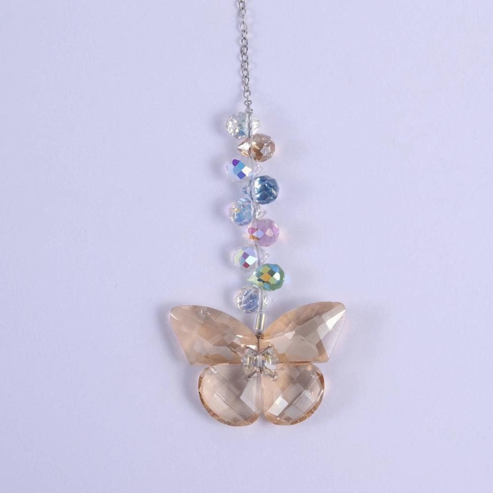 Hanging Ornament Flower Sun Catcher Colourful Artificial Crystal Suncatcher  Outdoor