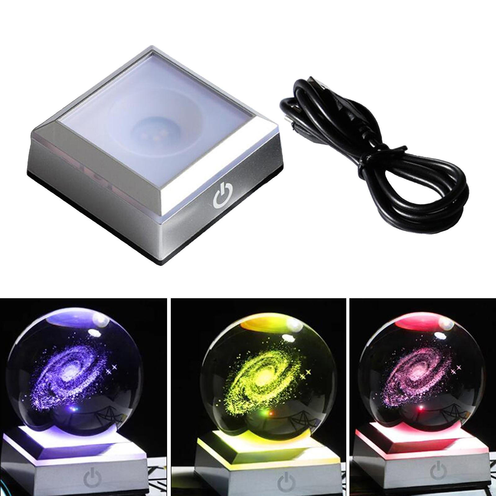 Световая База Дисплейная Тарелка с Переключателем Вращающаяся Подставка