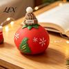 Cute Santa Claus Doll Figures Christmas Tomato Bear Squeeze Toy for Stress Relief, TPR Decompression Soft Anxiety Relief Toys Figure with Festive