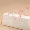 6Pcs Classic Oval Anti Blue Light Eyeglasses Reading Books Vintage Glasses for Women and Men Replaceable Lens Computer Eyewear