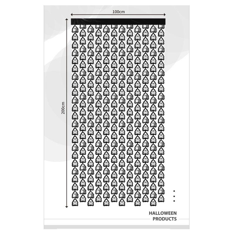 

Хэллоуин Призрачная Тема Капля Дождя Дверная Занавеска 1*2М Украшение для Вечеринки Оформление Фоновой Стены Маленькая Призрачная Дверная Занавеска