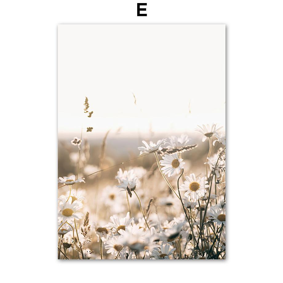 Mountain Flower Beach Sunrise Sunset Dawn Grass Nordic Poster Wall Art Print Canvas Painting Decoration Pictures For Living Room