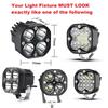3 Inch Black Yellow LED Pod Covers Work Light Covers LED Cube Covers Protective Lens Cover for 3 Inch 40W 90W 120W Light Pods