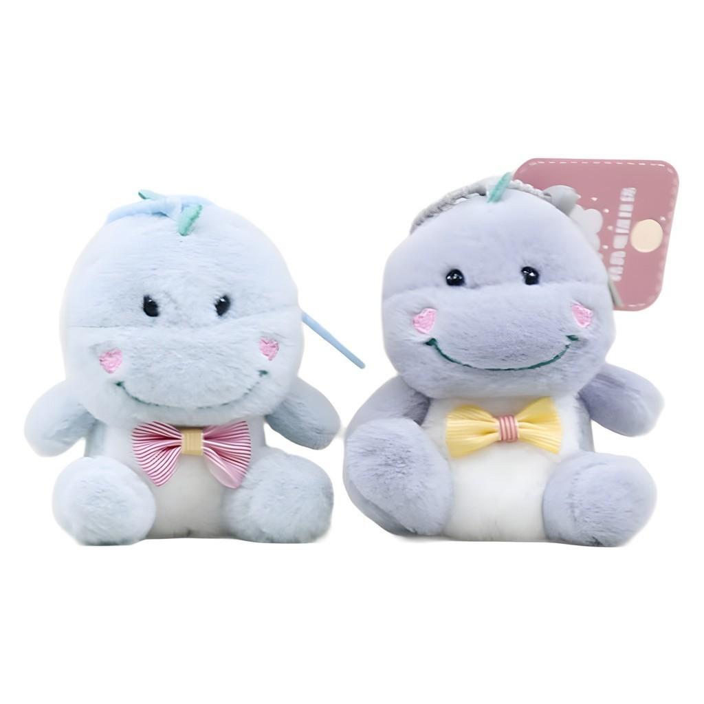 Adorable Plush Dinosaur Keychain Soft Cartoon Toy Bag Charm Stuffed Animal