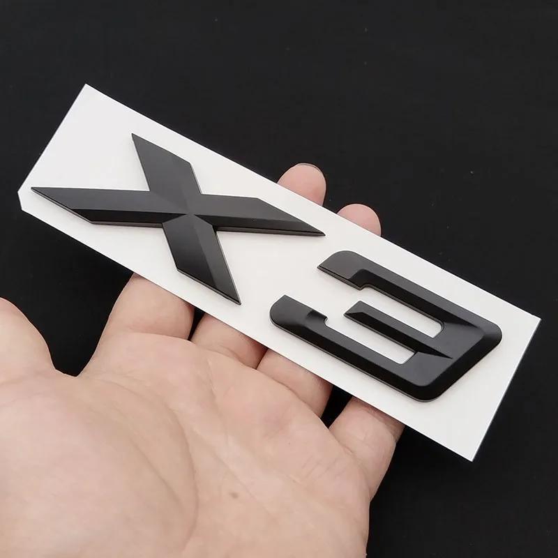 3D ABS Logo For BMW X3 F25 E83 G01 G45 X3 Emblem Letters Badge Car Rear Trunk Sticker Xdrive 20d 30d 20i 28i 30i 35i Accessories VL4