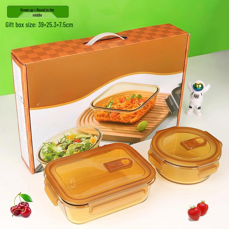Two-Piece Glass Food Storage Container Set
