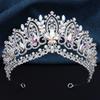 Rhinstone Crown for Women Bridal Tiaras Wedding Hair Jewelry Princess Queen Party Bride Tiaras and Crowns Prom Pageant