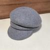 Womens Wool Felt Newsboy Cap With Folded Brim Vintage Retro Beret Style Hat Winter