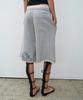 THEVINYLHOUSE Cut-Off Damage Shorts Gray