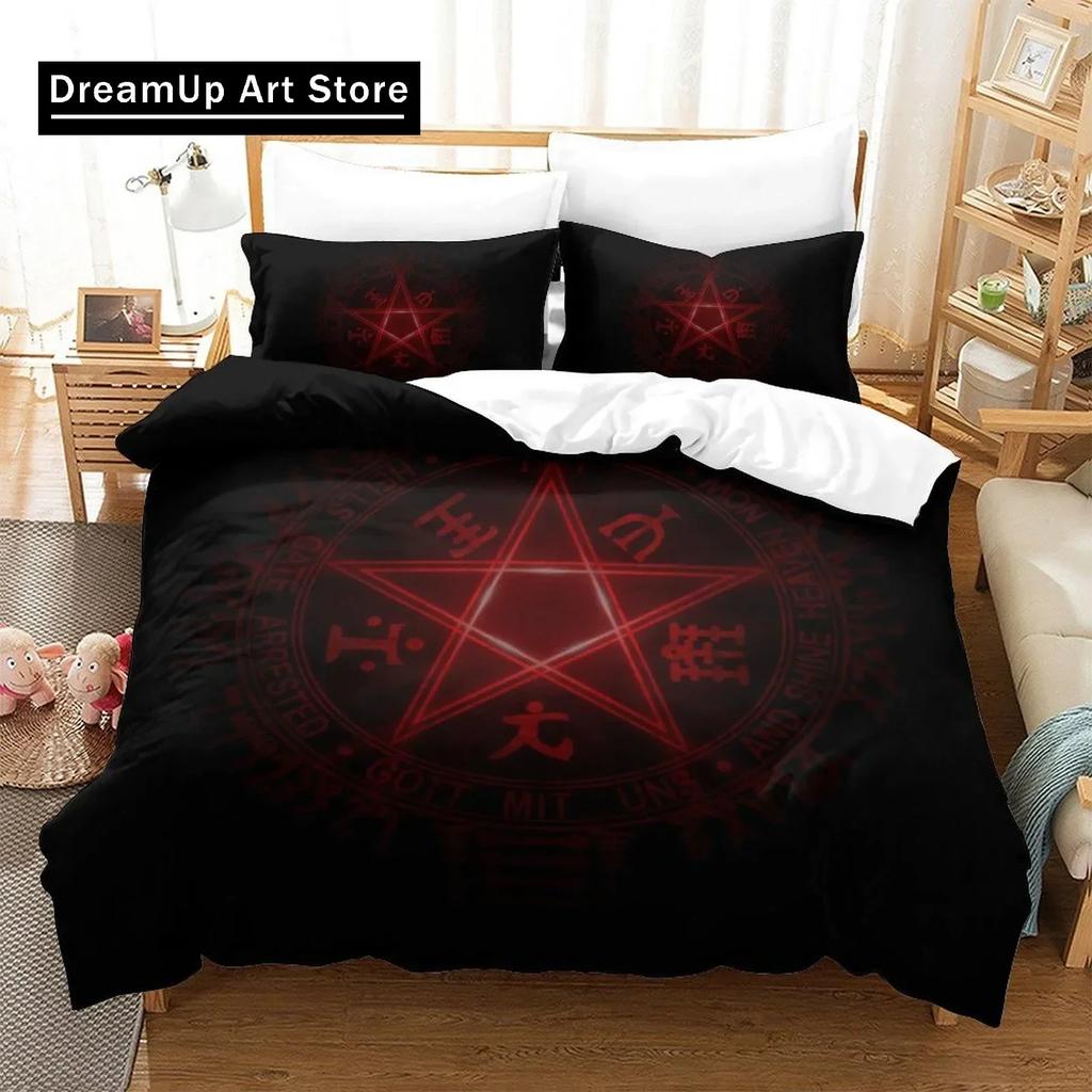 New Hellsing Bedding Set Single Twin Full Queen King Size Bed Set Aldult Kid Bedroom Duvetcover Sets 3D Anime Bed Sheet Set