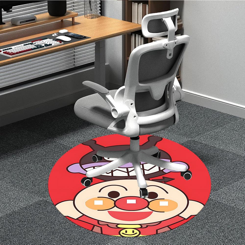 

1PC Anpanman Office Round Area Rug Suitable For Office, Under Office Chairs Bedroom Living Room Home Decor, Room Deco T1224014 80cm by 80cm