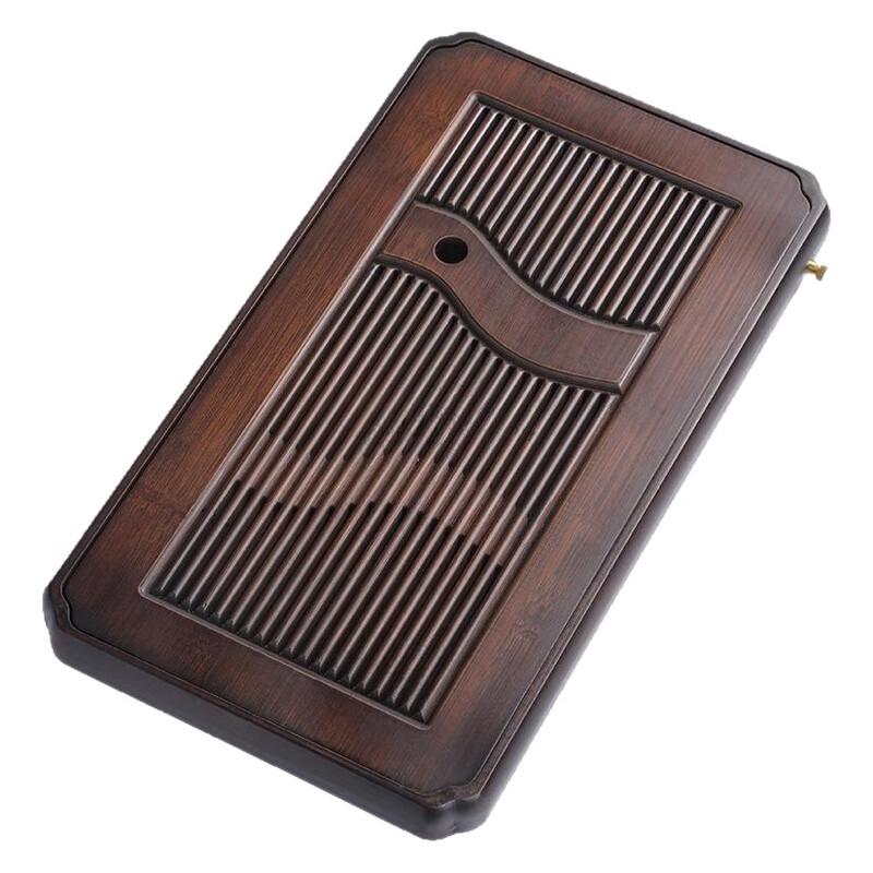 Yuzhou Bamboo Tea Tray with Drainage