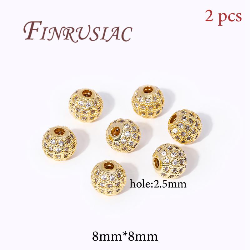 18K Gold Plated Bead End Caps For Jewelry Making Supplies Spacer Bead Caps DIY Accessories