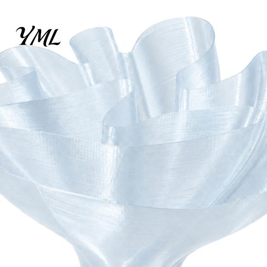 Eco Friendly PLA Material Vase Bouquet Wrap Vase, 3D Printed Translucent Flower Artistic Glossy Centerpiece Silky Table Modern Decorative Vessel