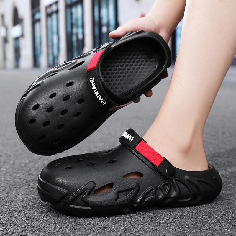 Cheap Hole Shoes Slippers Outer Sandals Beach Shoes Teen Outdoor Thick-soled Cool Slippers