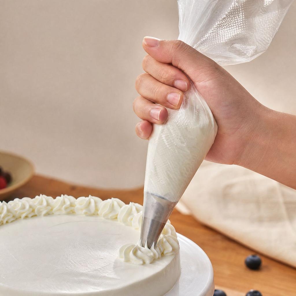 Disposable Piping Bags 100 Pack, Thick Icing Bags for, Cream and Frosting