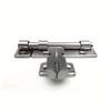 4.8 Inch Hardware Door Lock Stainless Steel Barrel Bolt Latch Padlock Clasp Set Brushed For Locking Door Window Drawer Cupboard