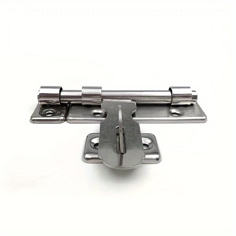 4.8 Inch Hardware Door Lock Stainless Steel Barrel Bolt Latch Padlock Clasp Set Brushed For Locking Door Window Drawer Cupboard